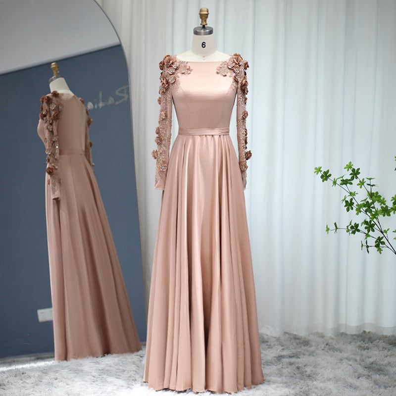 Evening Dress with Detachable Overskirt Luxury Women Wedding Formal Party Gowns - Image 3