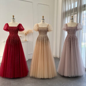 Chic Luxury Evening Dresses for Women Wedding Party Long Formal Prom Gown