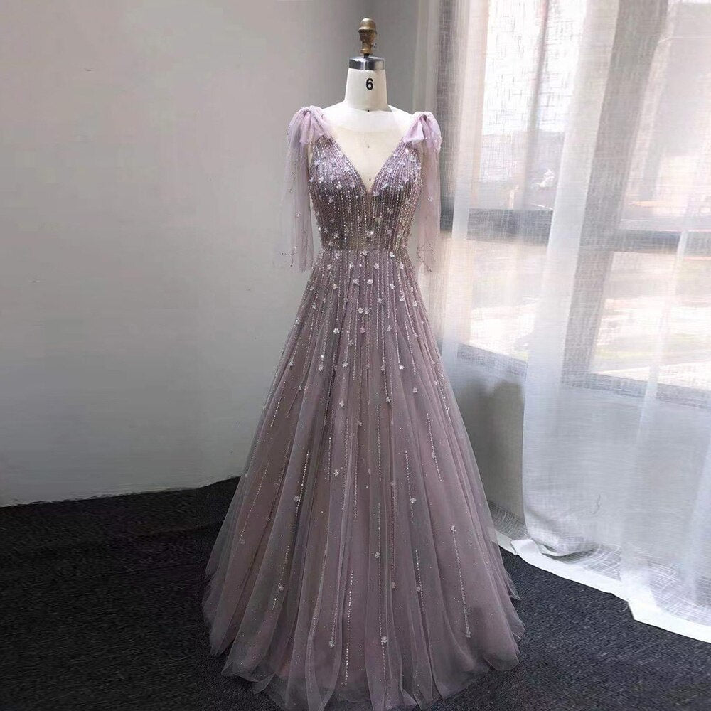 Evening Dresses Luxury Crystal Elegant Formal Dress for Women Wedding Party Gowns - Image 2