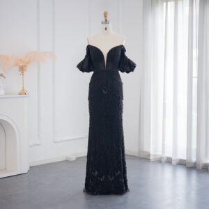 Luxury Off Shoulder Mermaid Evening Dress Long Tassel Prom Formal Dresses for Women Wedding Party