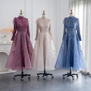 Luxury Short Evening Dress for Women Wedding Guest Midi Formal Party Gowns