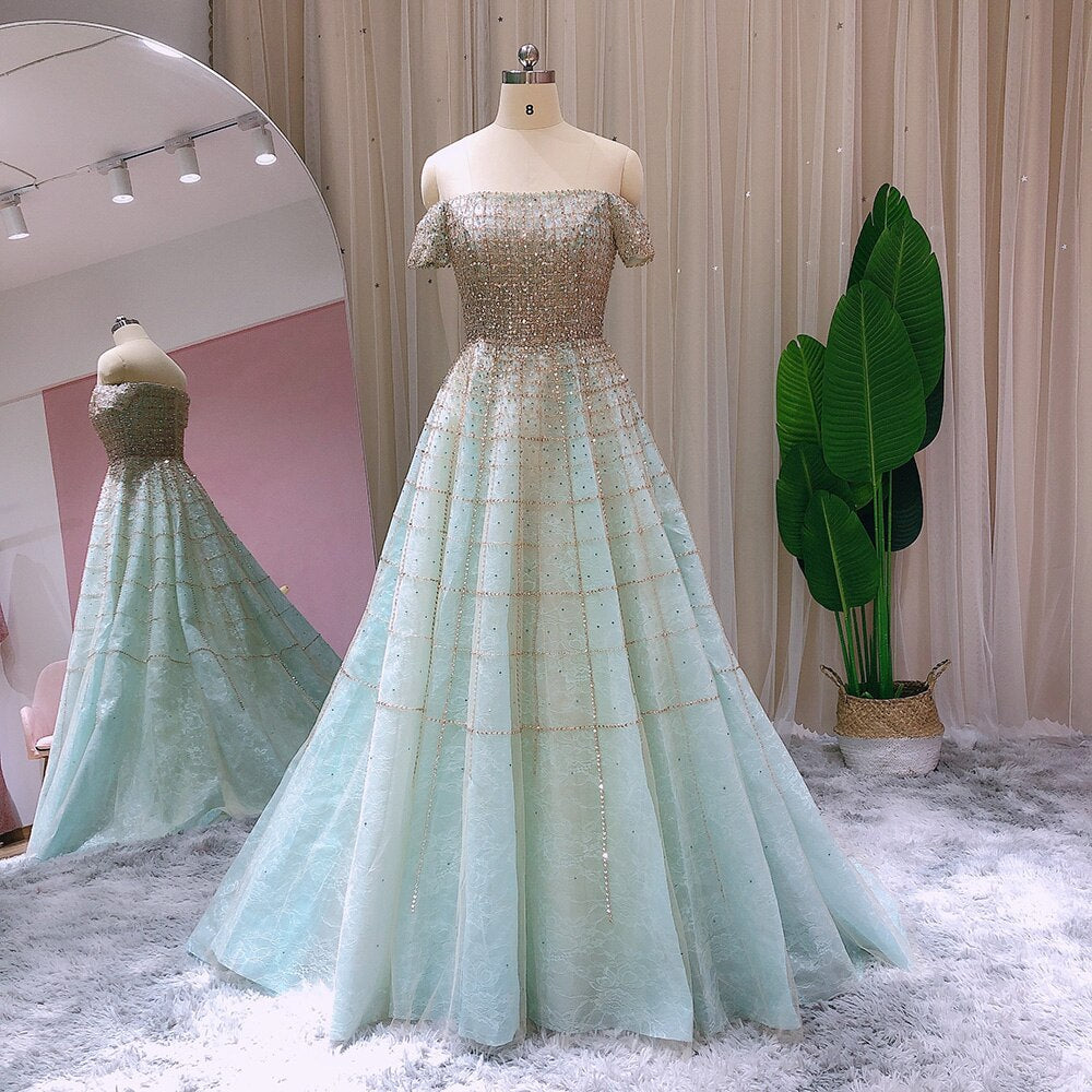 Luxury Evening Dresses Elegant Off Shoulder Formal Dress for Women Wedding Party
