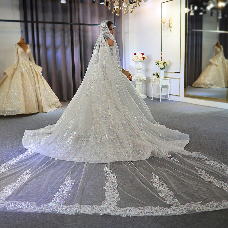 Wedding Dress Bridal 2022 Boho Wedding Lace Off Shoulder Bridal Dress - Image 6