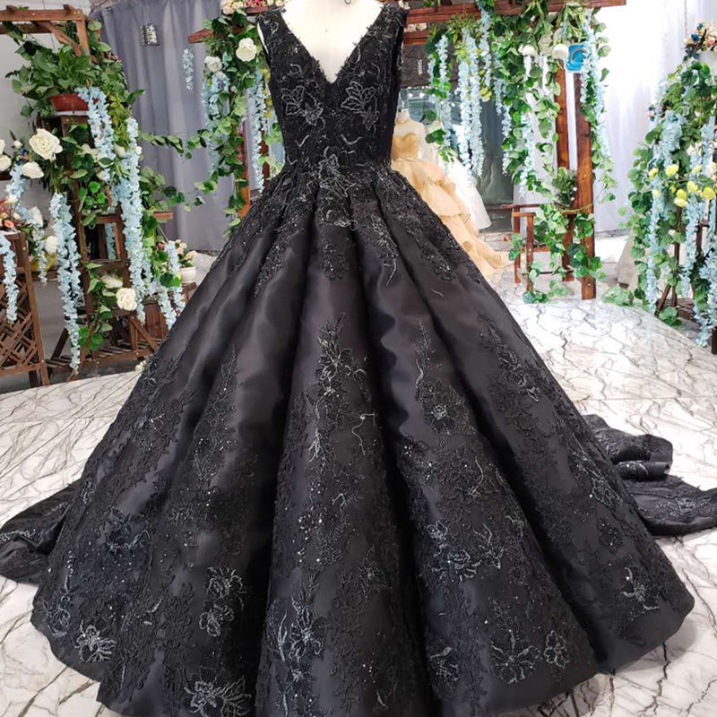 elegant v neck women black evening dress pleat party long wedding evening gowns