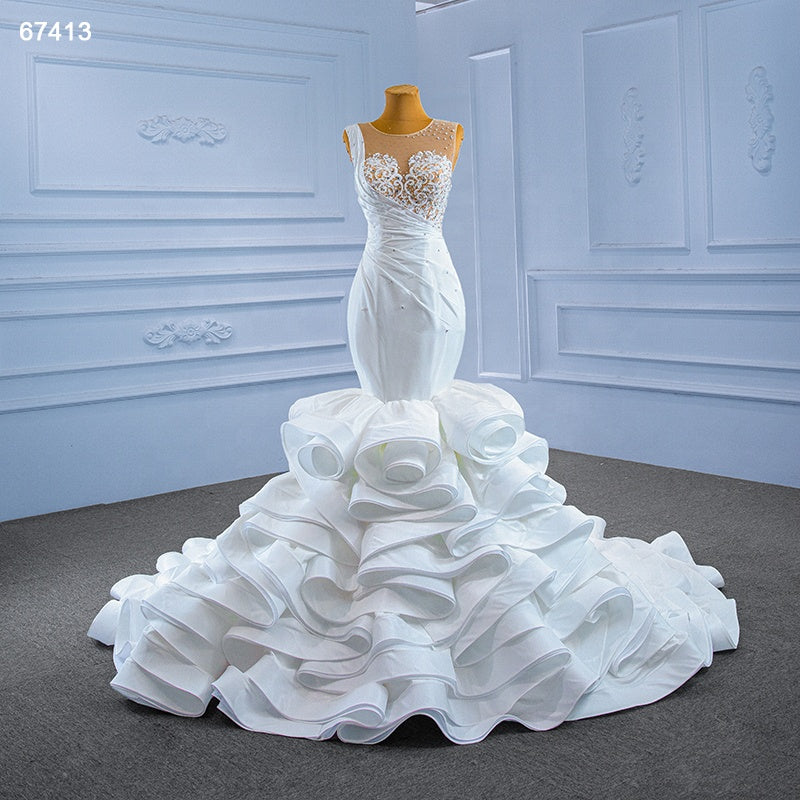 Luxurious Sweetheart Mermaid Bridal Gowns Wedding Dress - Image 2